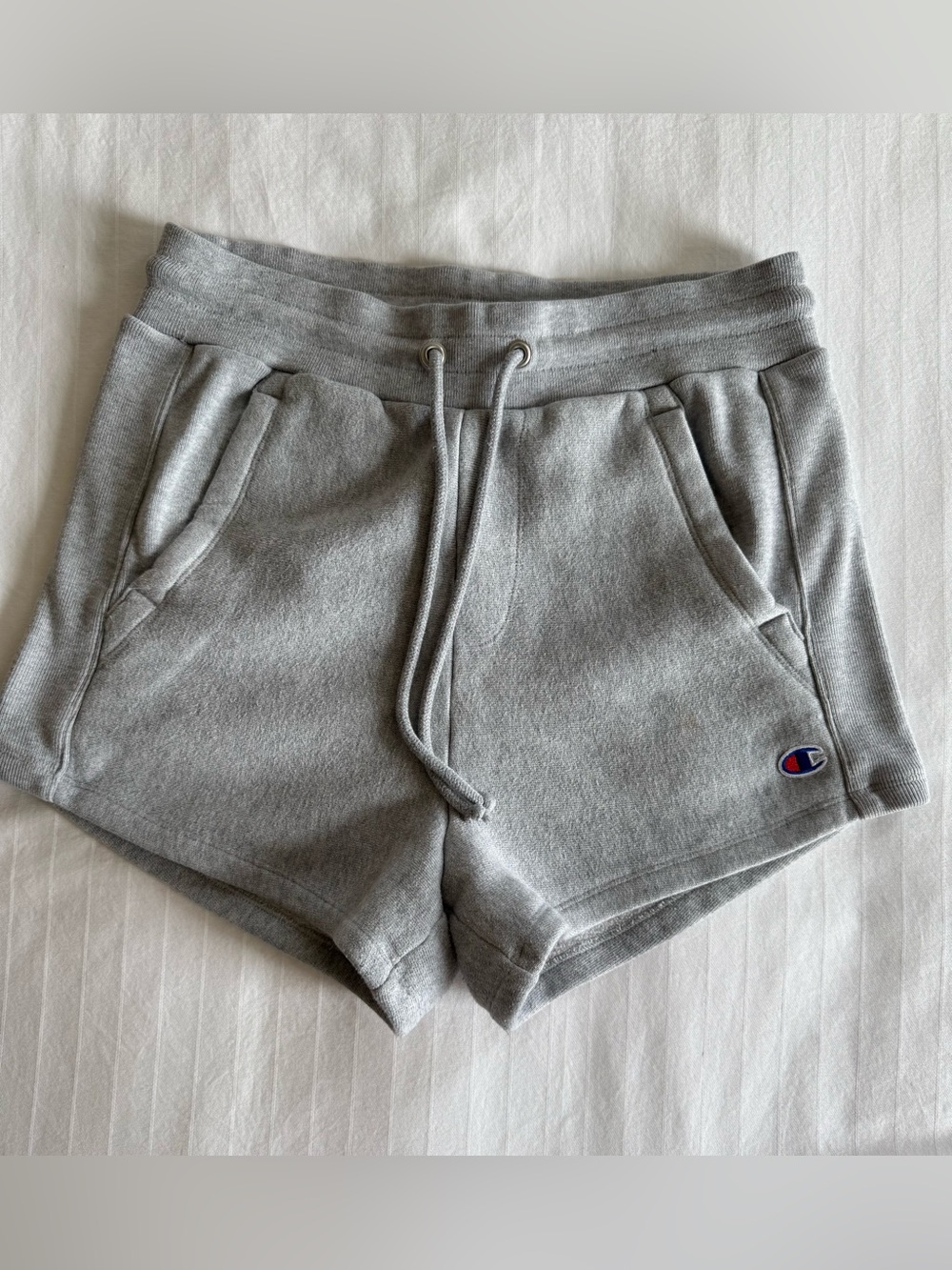 Champion Light Gray Athletic Fleece Shorts